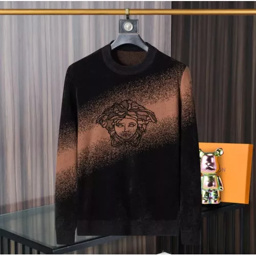 Wholesale Versace Sweaters Long Sleeved For Men #1277273 $48.00 USD, Wholesale Quality Replica Versace Sweaters