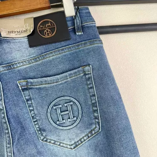 Replica Hermes Jeans For Men #1277311 $48.00 USD for Wholesale