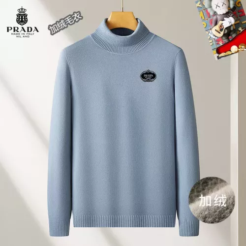 Wholesale Prada Sweater Long Sleeved For Men #1277352 $48.00 USD, Wholesale Quality Replica Prada Sweater