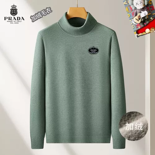 Wholesale Prada Sweater Long Sleeved For Men #1277353 $48.00 USD, Wholesale Quality Replica Prada Sweater