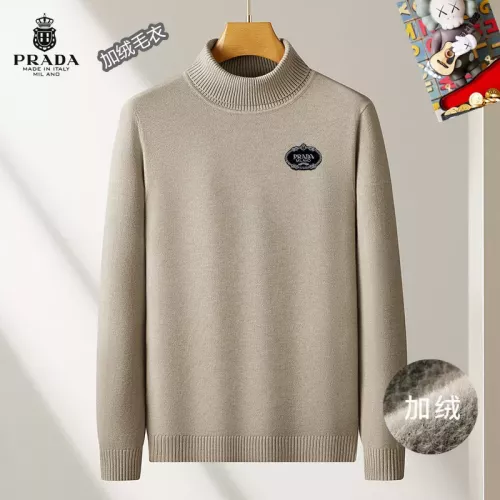 Wholesale Prada Sweater Long Sleeved For Men #1277354 $48.00 USD, Wholesale Quality Replica Prada Sweater