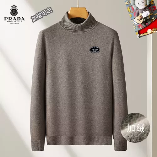 Wholesale Prada Sweater Long Sleeved For Men #1277355 $48.00 USD, Wholesale Quality Replica Prada Sweater