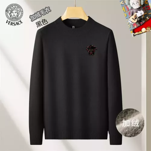 Wholesale Versace Sweaters Long Sleeved For Men #1277373 $48.00 USD, Wholesale Quality Replica Versace Sweaters