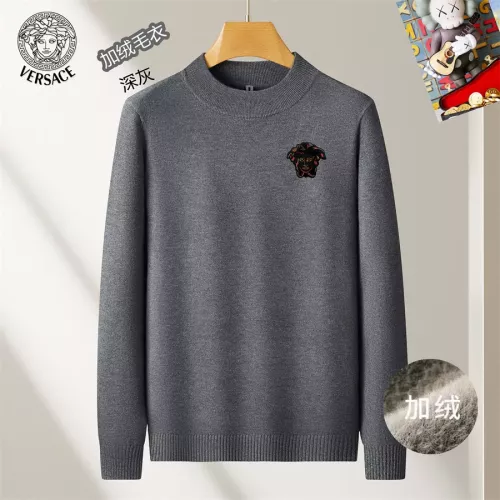 Wholesale Versace Sweaters Long Sleeved For Men #1277374 $48.00 USD, Wholesale Quality Replica Versace Sweaters