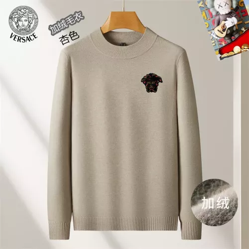 Wholesale Versace Sweaters Long Sleeved For Men #1277378 $48.00 USD, Wholesale Quality Replica Versace Sweaters