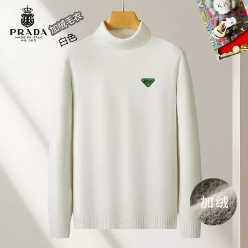 Wholesale Prada Sweater Long Sleeved For Men #1277437 $48.00 USD, Wholesale Quality Replica Prada Sweater