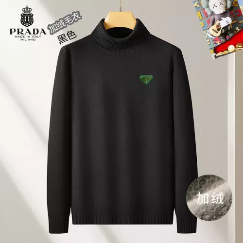 Wholesale Prada Sweater Long Sleeved For Men #1277438 $48.00 USD, Wholesale Quality Replica Prada Sweater