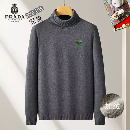 Wholesale Prada Sweater Long Sleeved For Men #1277439 $48.00 USD, Wholesale Quality Replica Prada Sweater