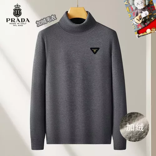 Wholesale Prada Sweater Long Sleeved For Men #1277468 $48.00 USD, Wholesale Quality Replica Prada Sweater