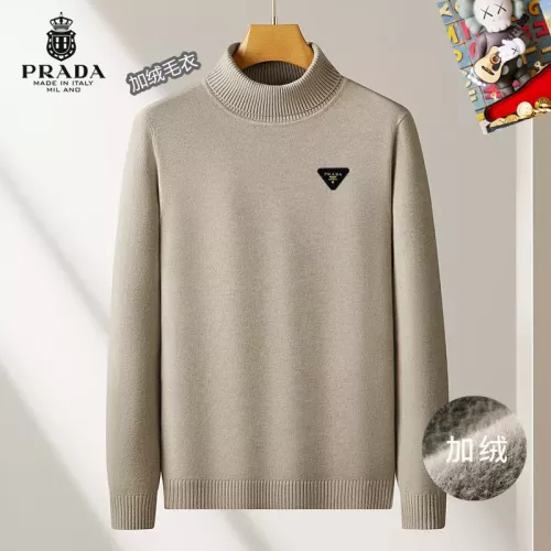 Wholesale Prada Sweater Long Sleeved For Men #1277471 $48.00 USD, Wholesale Quality Replica Prada Sweater