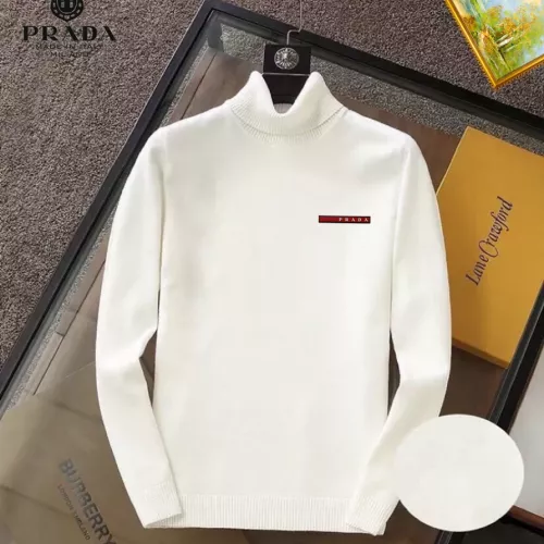 Wholesale Prada Sweater Long Sleeved For Men #1277536 $42.00 USD, Wholesale Quality Replica Prada Sweater