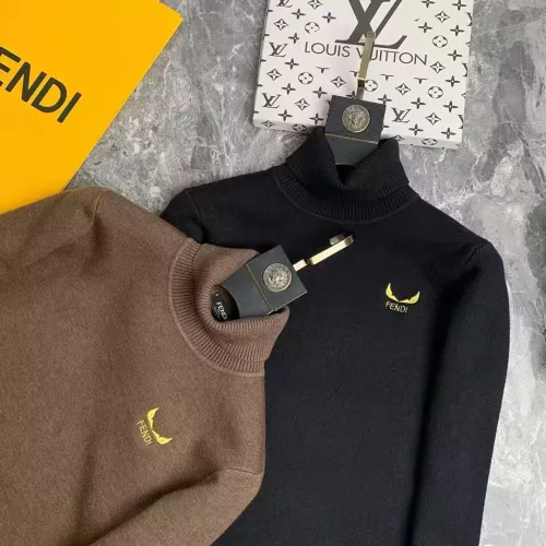 Replica Fendi Sweaters Long Sleeved For Men #1277563 $52.00 USD for Wholesale