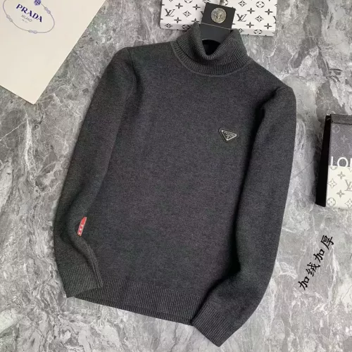 Wholesale Prada Sweater Long Sleeved For Men #1277568 $52.00 USD, Wholesale Quality Replica Prada Sweater