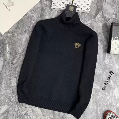 Wholesale Versace Sweaters Long Sleeved For Men #1277571 $52.00 USD, Wholesale Quality Replica Versace Sweaters