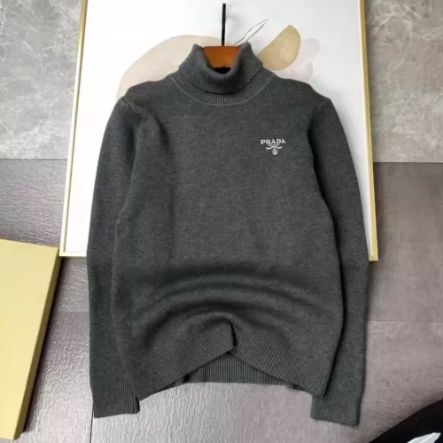 Wholesale Prada Sweater Long Sleeved For Men #1277584 $52.00 USD, Wholesale Quality Replica Prada Sweater