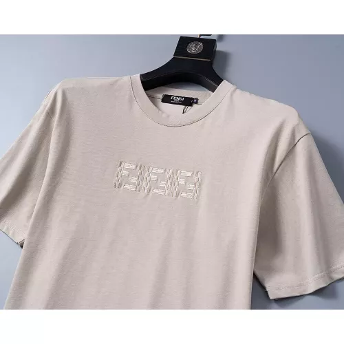 Replica Fendi T-Shirts Short Sleeved For Men #1277632 $25.00 USD for Wholesale