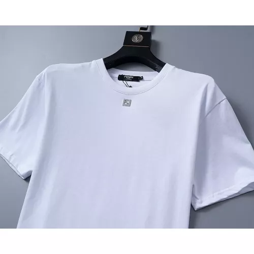 Replica Fendi T-Shirts Short Sleeved For Men #1277640 $25.00 USD for Wholesale