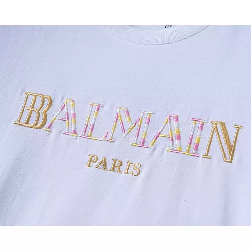 Replica Balmain T-Shirts Short Sleeved For Men #1277643 $25.00 USD for Wholesale