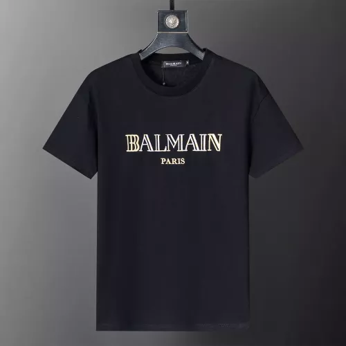 Wholesale Balmain T-Shirts Short Sleeved For Men #1277644 $25.00 USD, Wholesale Quality Replica Balmain T-Shirts