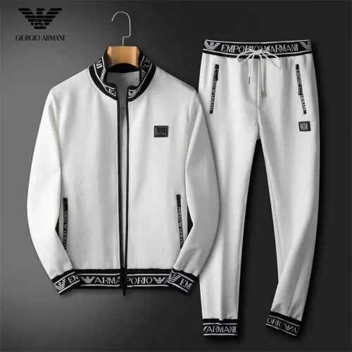 Wholesale Armani Tracksuits Long Sleeved For Men #1277810 $92.00 USD, Wholesale Quality Replica Armani Tracksuits