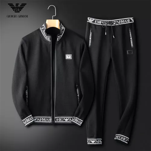 Wholesale Armani Tracksuits Long Sleeved For Men #1277811 $92.00 USD, Wholesale Quality Replica Armani Tracksuits