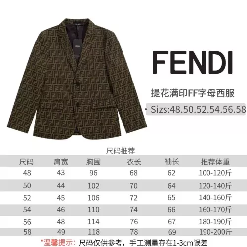 Replica Fendi Jackets Long Sleeved For Men #1277886 $100.00 USD for Wholesale