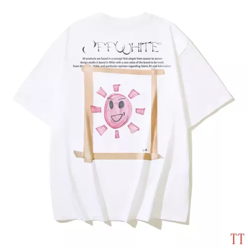 Wholesale Off-White T-Shirts Short Sleeved For Unisex #1278402 $29.00 USD, Wholesale Quality Replica Off-White T-Shirts