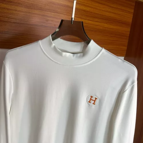 Replica Hermes T-Shirts Long Sleeved For Men #1278441 $45.00 USD for Wholesale