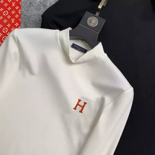 Replica Hermes T-Shirts Long Sleeved For Men #1278445 $45.00 USD for Wholesale