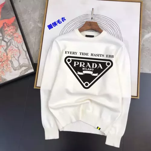 Wholesale Prada Sweater Long Sleeved For Men #1278552 $48.00 USD, Wholesale Quality Replica Prada Sweater