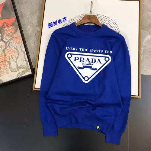 Wholesale Prada Sweater Long Sleeved For Men #1278554 $48.00 USD, Wholesale Quality Replica Prada Sweater