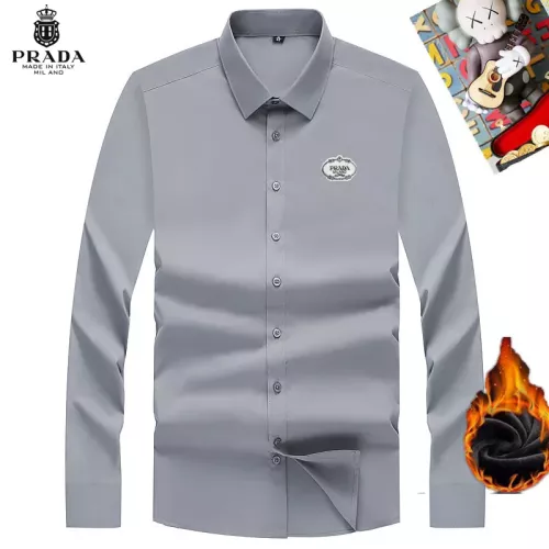 Wholesale Prada Shirts Long Sleeved For Unisex #1278666 $42.00 USD, Wholesale Quality Replica Prada Shirts