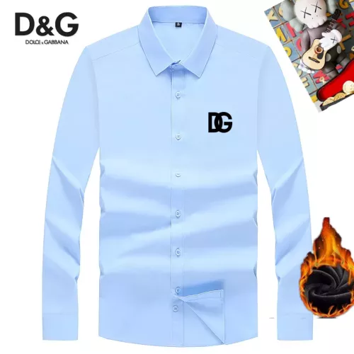 Wholesale Dolce &amp; Gabbana D&amp;G Shirts Long Sleeved For Unisex #1278691 $42.00 USD, Wholesale Quality Replica Dolce &amp; Gabbana D&amp;G Shirts