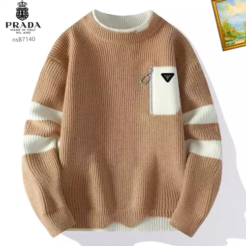 Wholesale Prada Sweater Long Sleeved For Men #1278784 $48.00 USD, Wholesale Quality Replica Prada Sweater