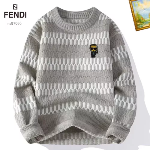 Wholesale Fendi Sweaters Long Sleeved For Men #1278817 $48.00 USD, Wholesale Quality Replica Fendi Sweaters