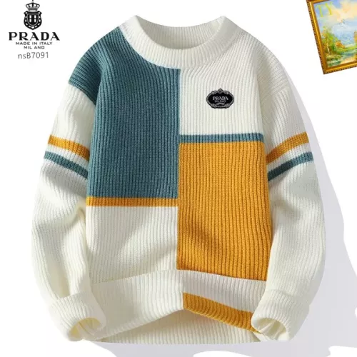 Wholesale Prada Sweater Long Sleeved For Men #1278819 $48.00 USD, Wholesale Quality Replica Prada Sweater