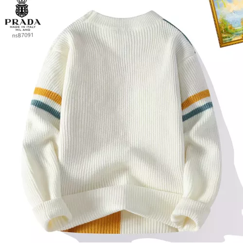 Replica Prada Sweater Long Sleeved For Men #1278819 $48.00 USD for Wholesale