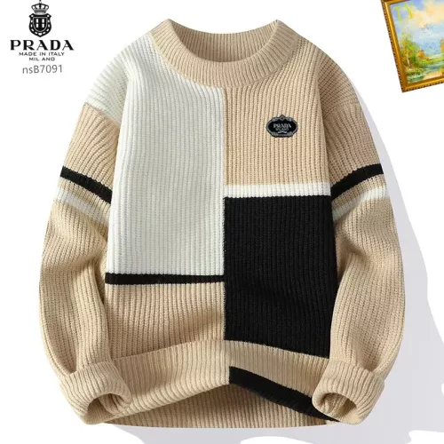 Wholesale Prada Sweater Long Sleeved For Men #1278820 $48.00 USD, Wholesale Quality Replica Prada Sweater