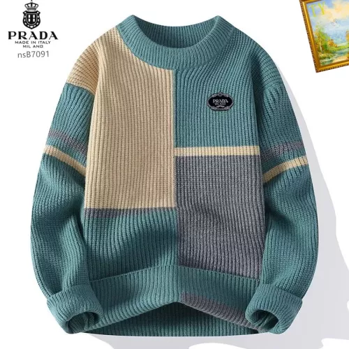 Wholesale Prada Sweater Long Sleeved For Men #1278821 $48.00 USD, Wholesale Quality Replica Prada Sweater