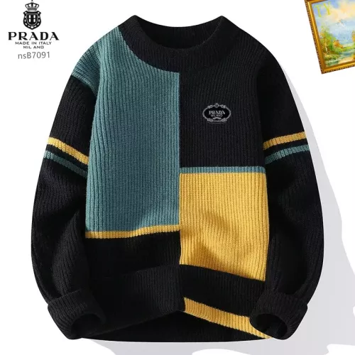 Wholesale Prada Sweater Long Sleeved For Men #1278822 $48.00 USD, Wholesale Quality Replica Prada Sweater