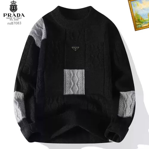 Wholesale Prada Sweater Long Sleeved For Men #1278829 $48.00 USD, Wholesale Quality Replica Prada Sweater