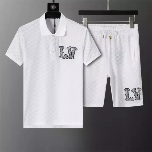 Wholesale Louis Vuitton LV Tracksuits Short Sleeved For Men #1278876 $45.00 USD, Wholesale Quality Replica Louis Vuitton LV Tracksuits