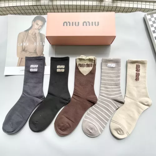 Wholesale MIU MIU Socks #1278893 $29.00 USD, Wholesale Quality Replica MIU MIU Socks