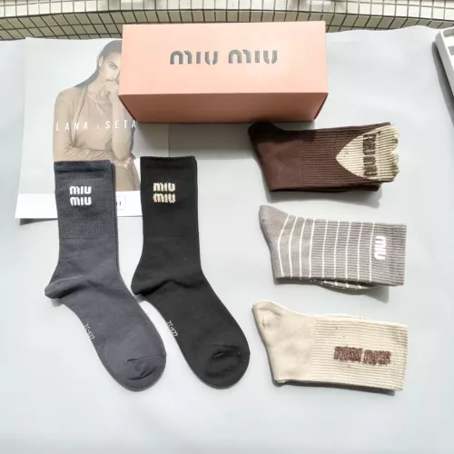 Replica MIU MIU Socks #1278893 $29.00 USD for Wholesale