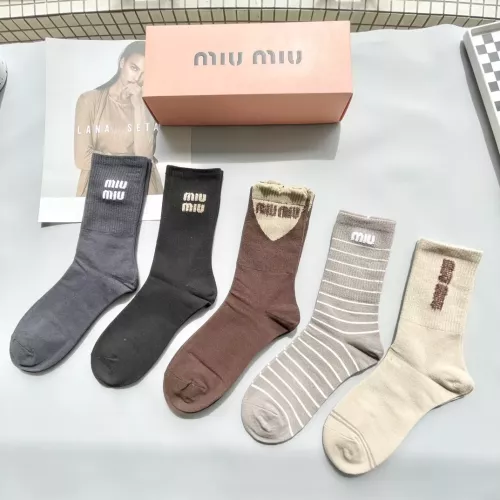 Replica MIU MIU Socks #1278893 $29.00 USD for Wholesale