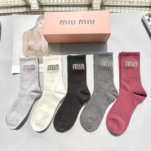 Wholesale MIU MIU Socks #1278907 $29.00 USD, Wholesale Quality Replica MIU MIU Socks