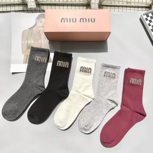 Replica MIU MIU Socks #1278907 $29.00 USD for Wholesale