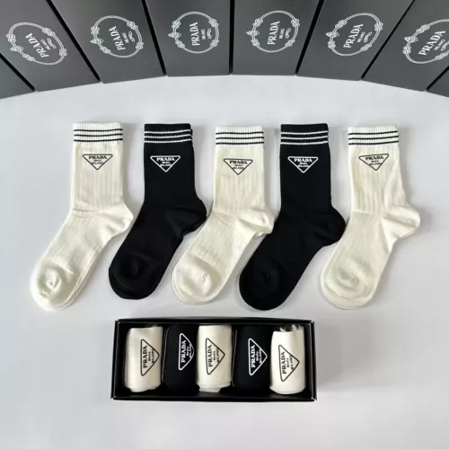 Wholesale Prada Socks #1278976 $32.00 USD, Wholesale Quality Replica Prada Socks