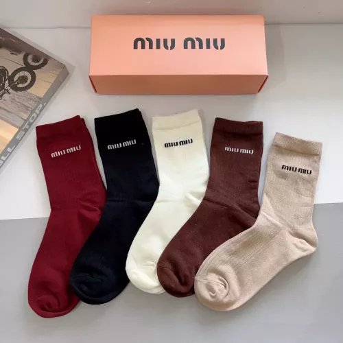 Replica MIU MIU Socks For Men #1279036 $29.00 USD for Wholesale