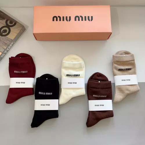 Replica MIU MIU Socks For Men #1279036 $29.00 USD for Wholesale